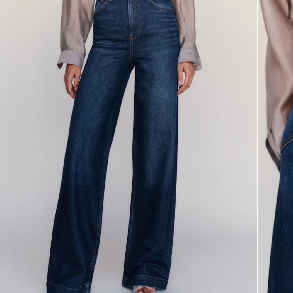 New: Reformation Bex Super Stretch High Rise Wide Leg Jeans. Size 28 - Picture 4 of 15